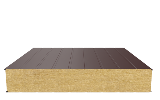 Стеновая сэндвич-панель (минеральная вата) 200 мм х 1190 мм (Накатка)